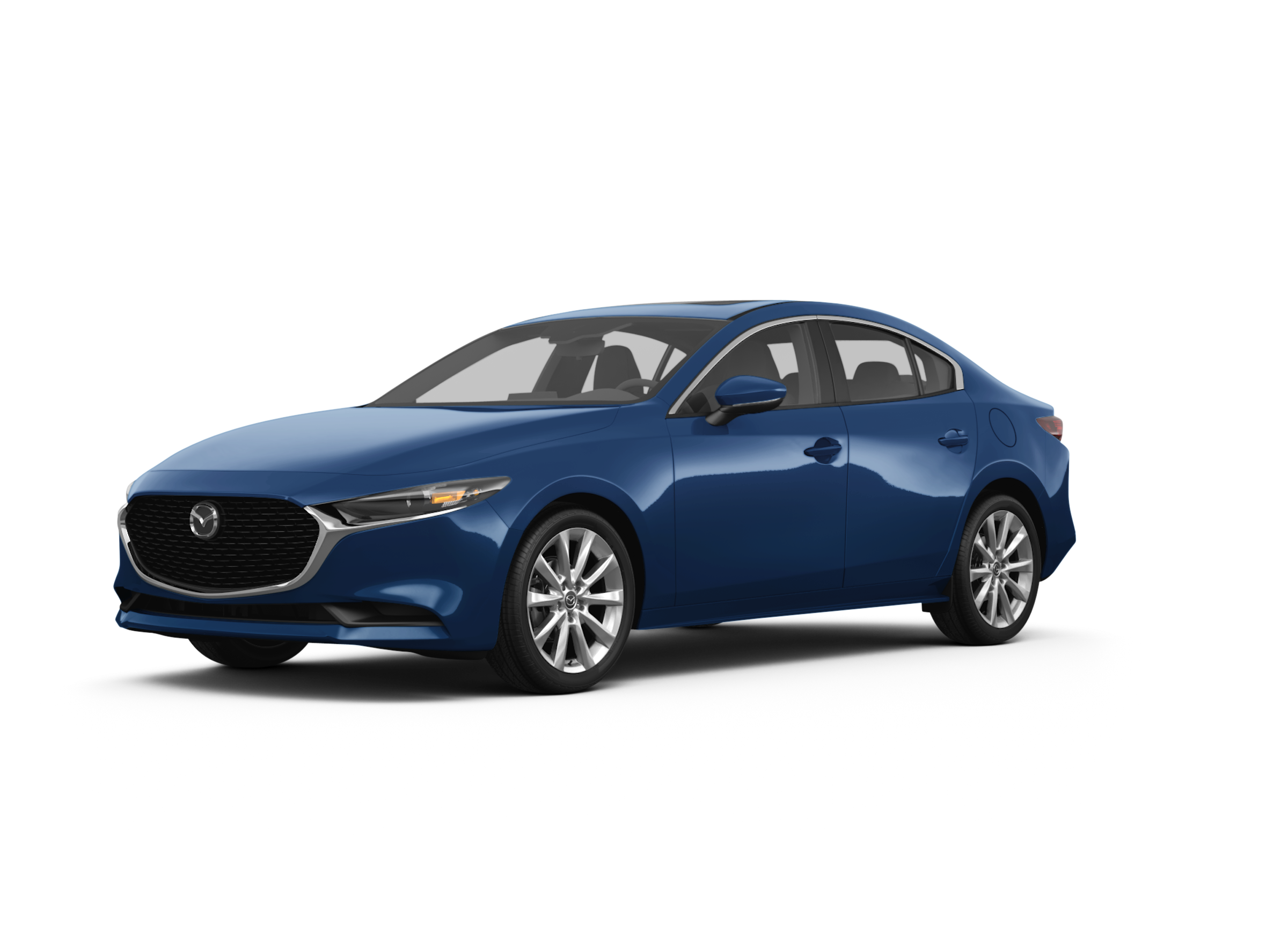 blue mazda 3