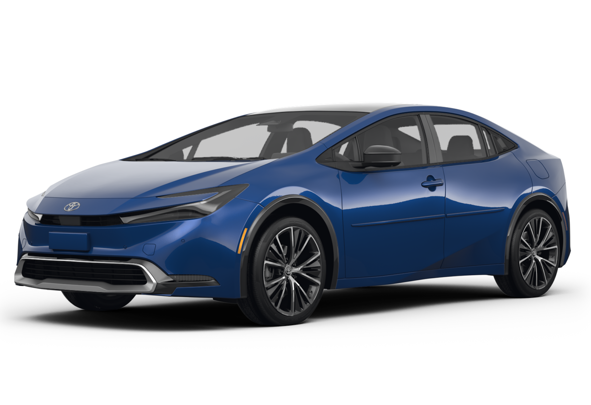 blue toyota prius