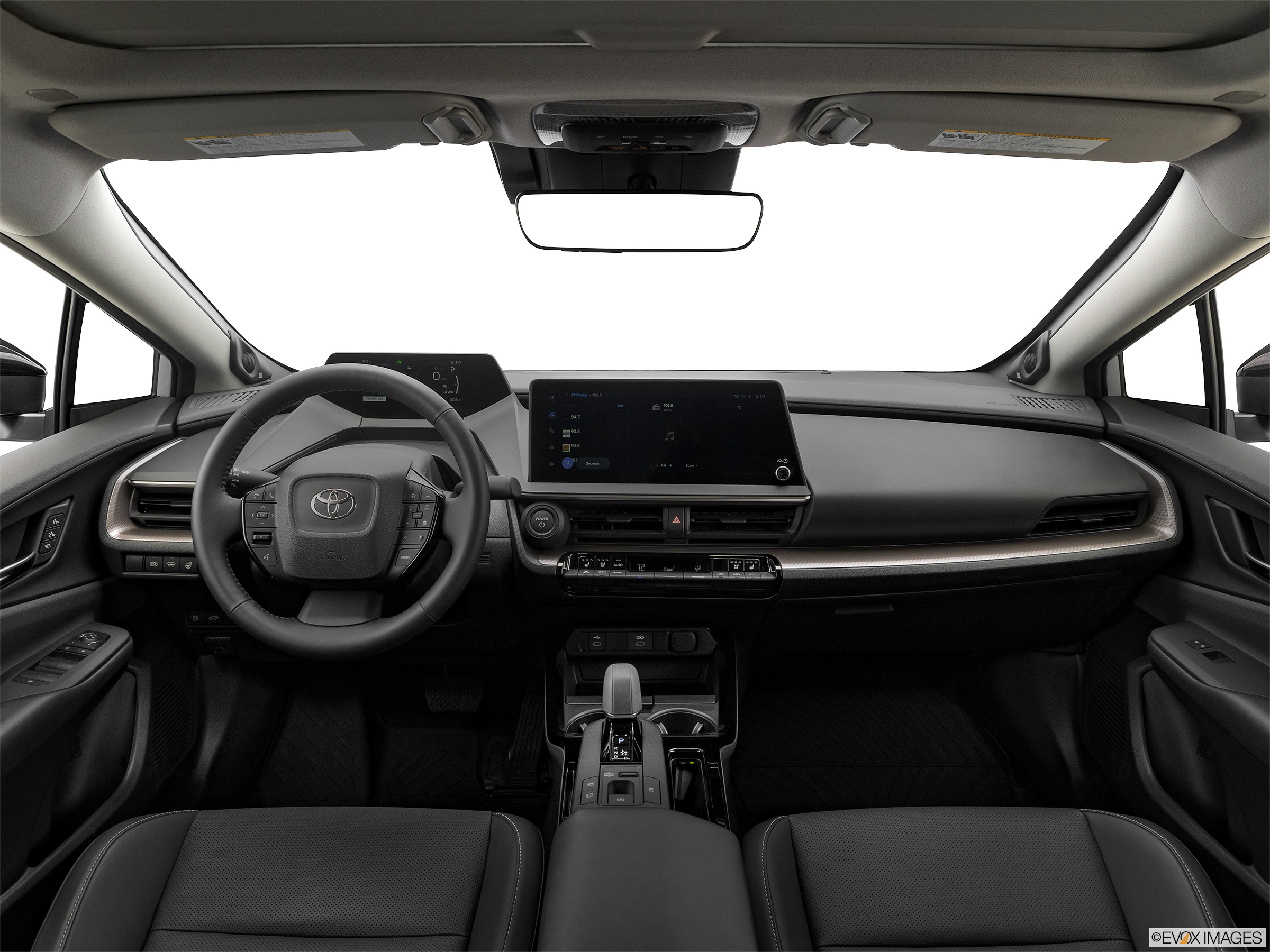 dashboard view of toyota prius