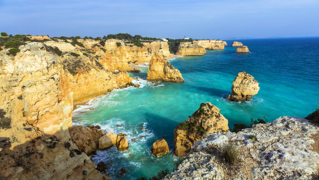 Praia da Mariana in Algarve Praia da Mariana in Algarve