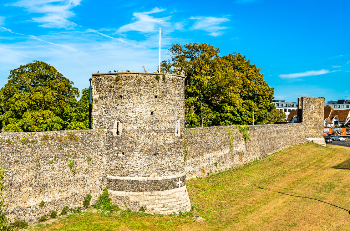 View of an ancient city wall