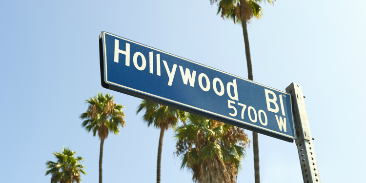 Hollywood road sign Hollywood road sign