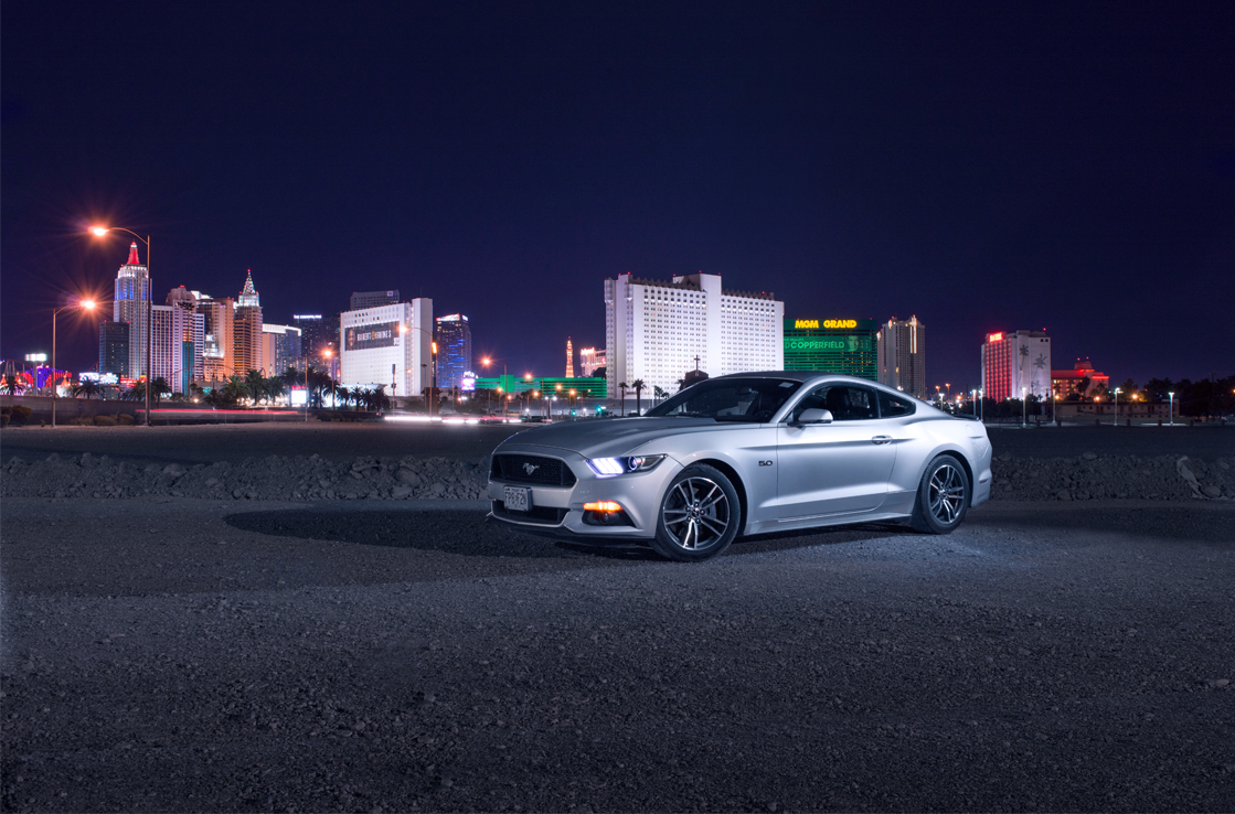 Car with Vegas behind Car with Vegas behind