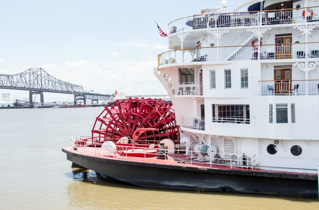 Steamboat on a river