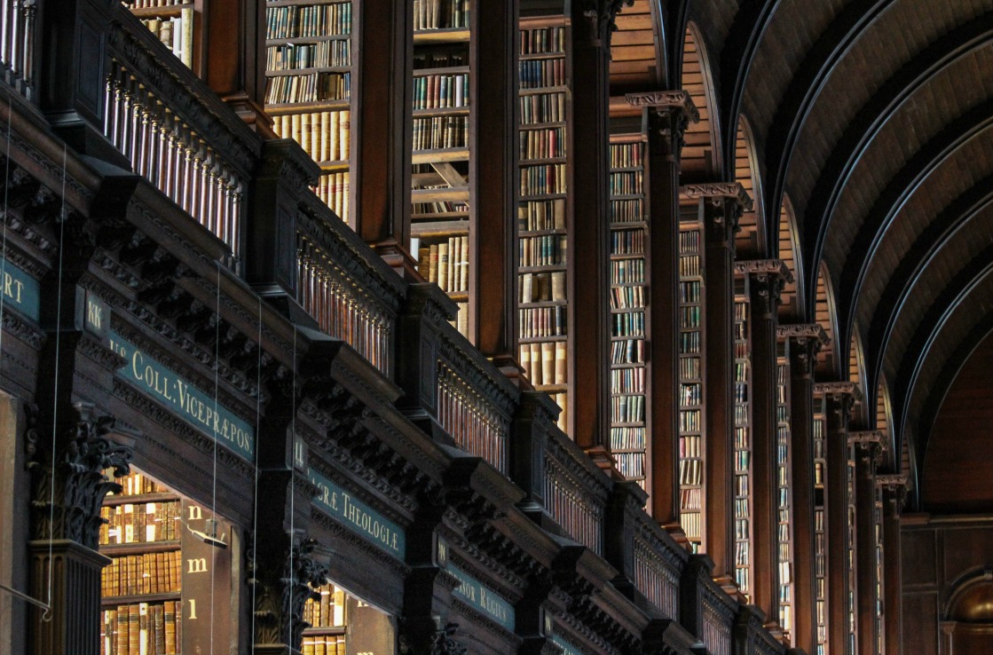 The inside of a library The inside of a library