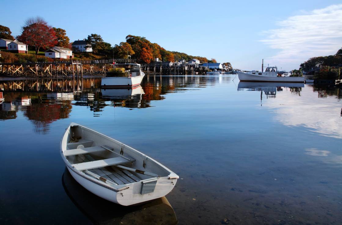 Boats on a lake. Boats on a lake.