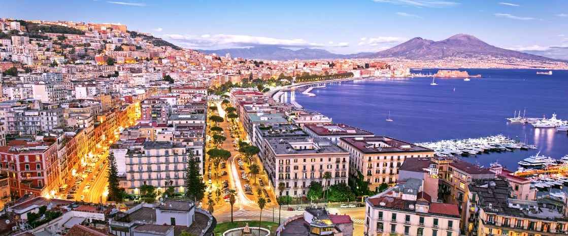 Aerial view of Naples