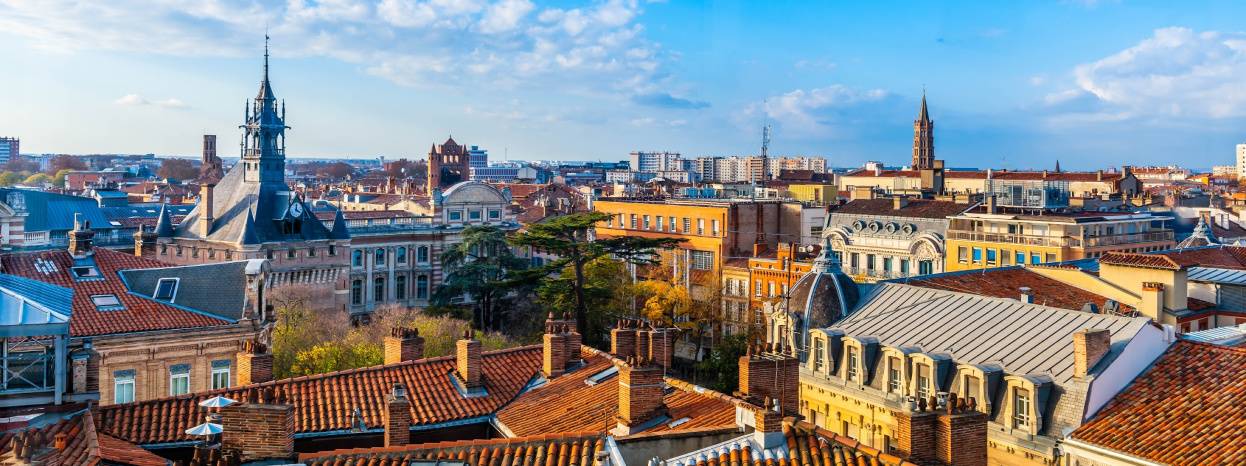 Toulouse city skyline
