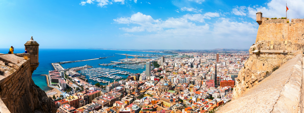 Aerial view of Alicante