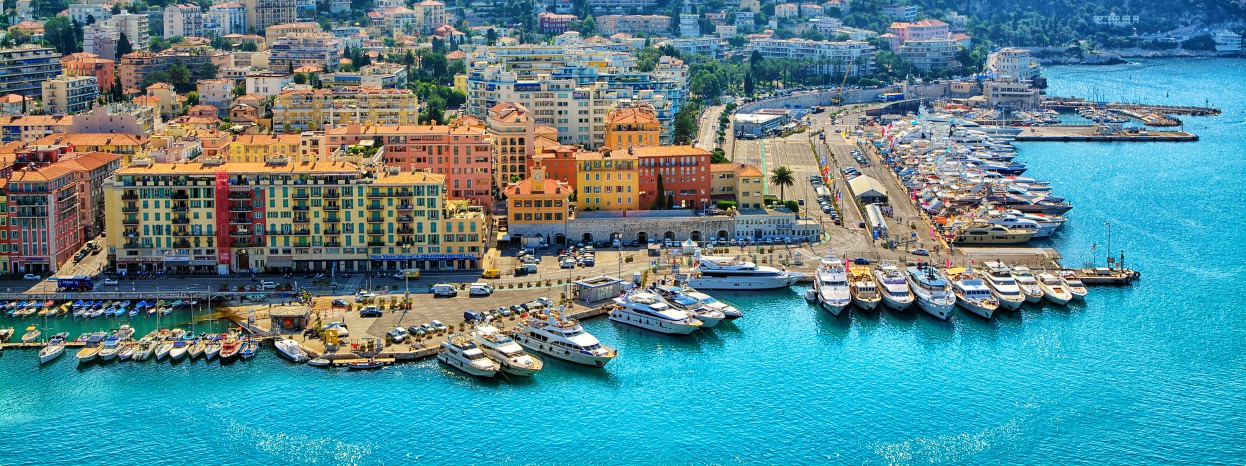 Aerial view of Nice