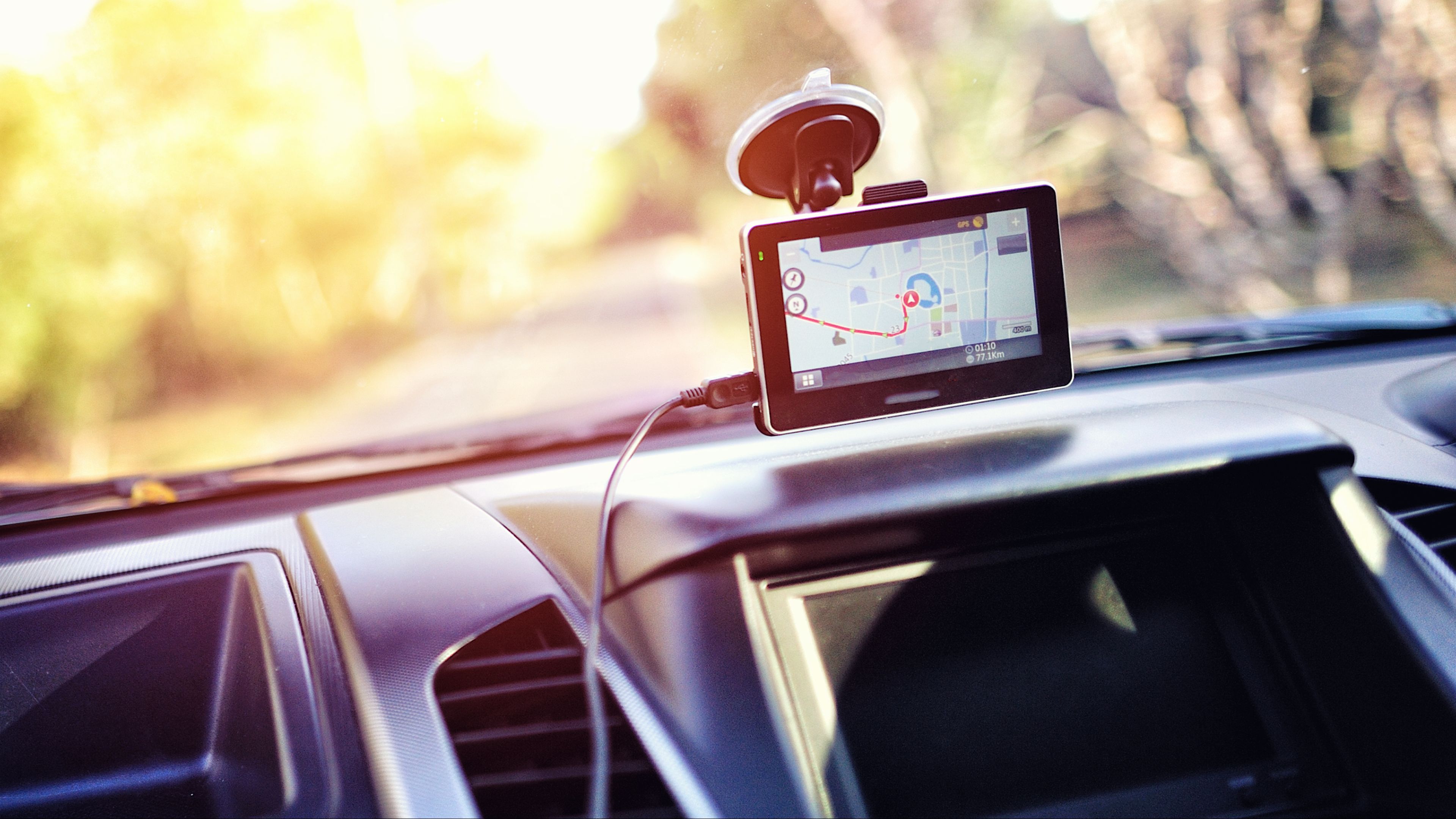 a GPS navigation system