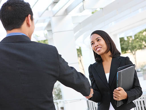 Two business people shaking hands Two business people shaking hands