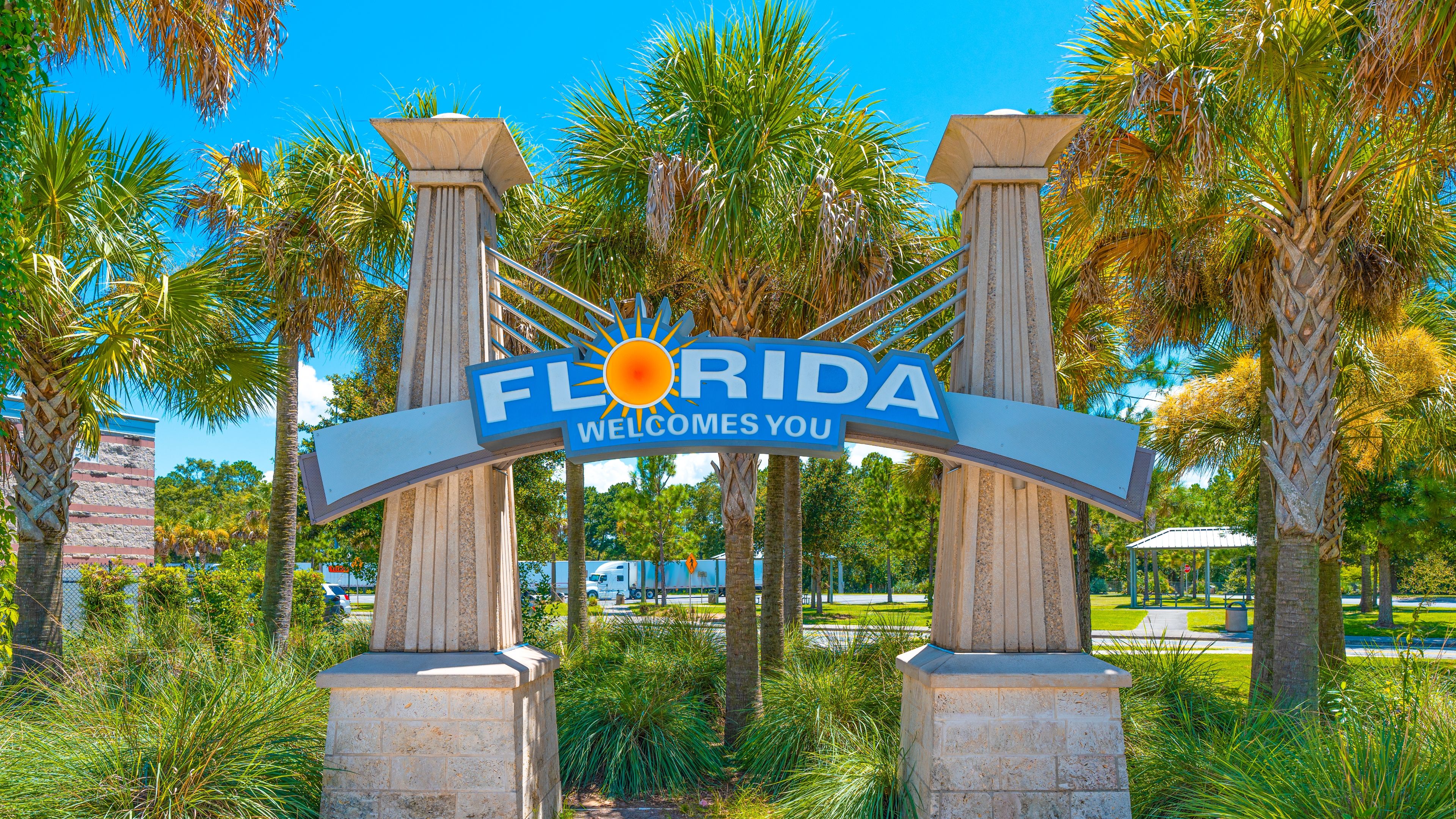 florida welcome sign
