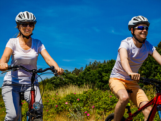Couple Cycling Couple Cycling