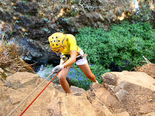 Rappel Down a Mountain
