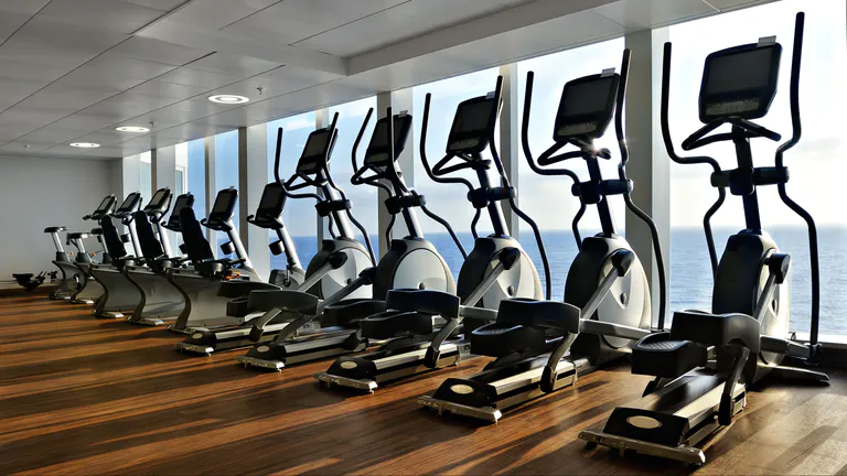 row of treadmills