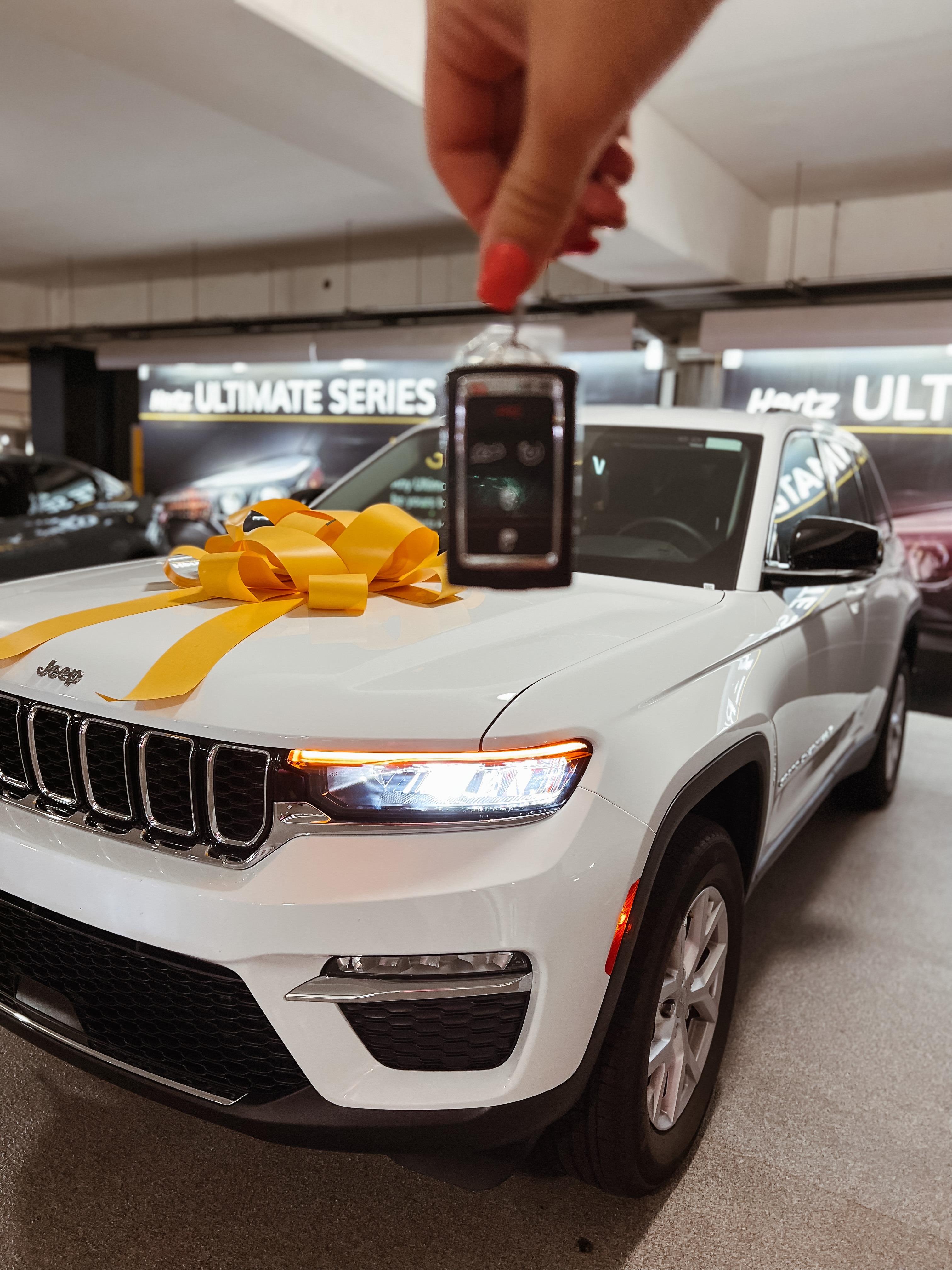 Car keys in front of Hertz Car Rental Jeep Charlotte Car keys in front of Hertz Car Rental Jeep Charlotte