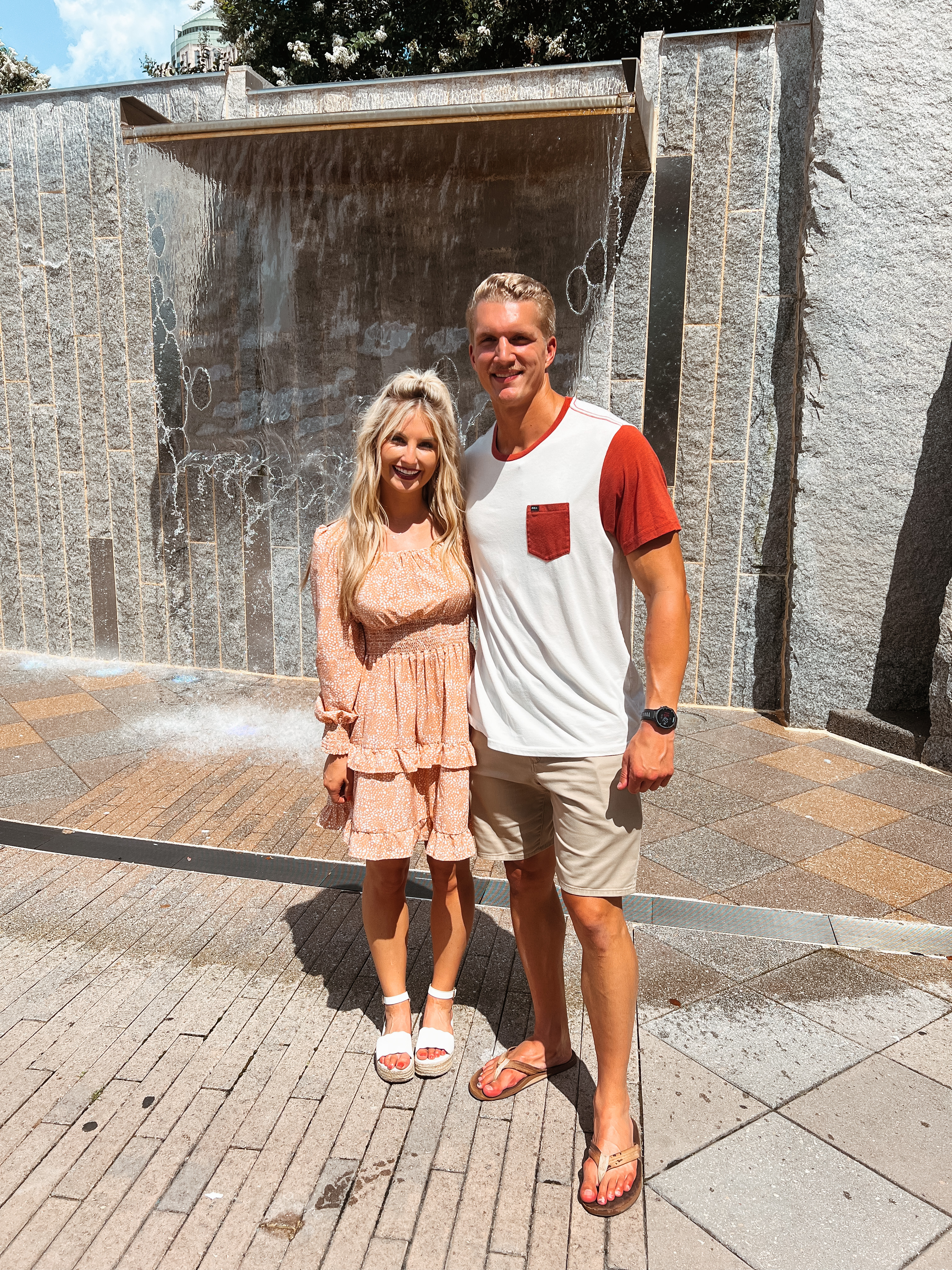 Amber Miller and fiance in uptown charlotte Amber Miller and fiance in uptown charlotte