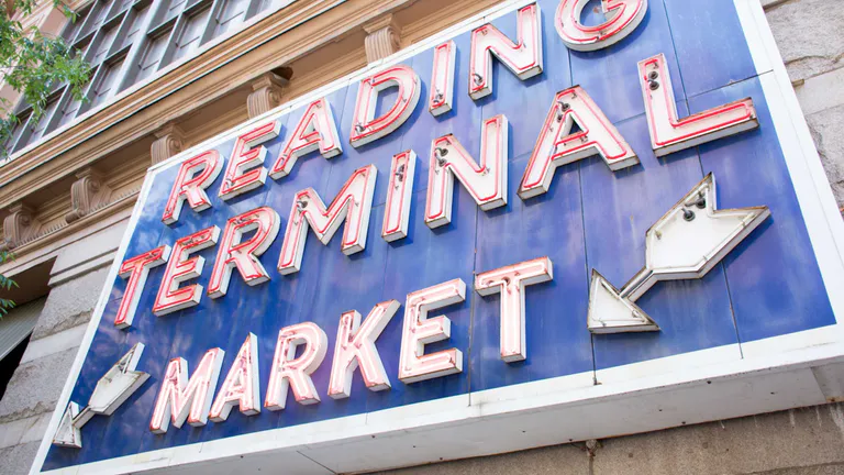 reading terminal market sign