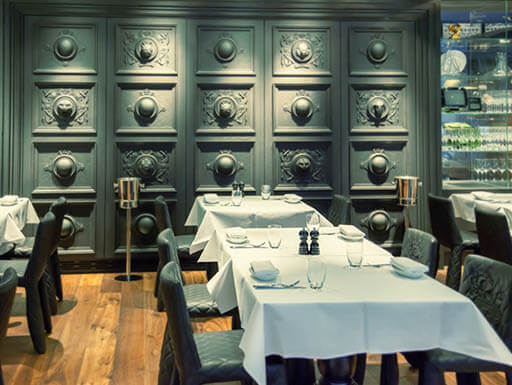 Decorative interior of an Amsterdam restaurant Decorative interior of an Amsterdam restaurant