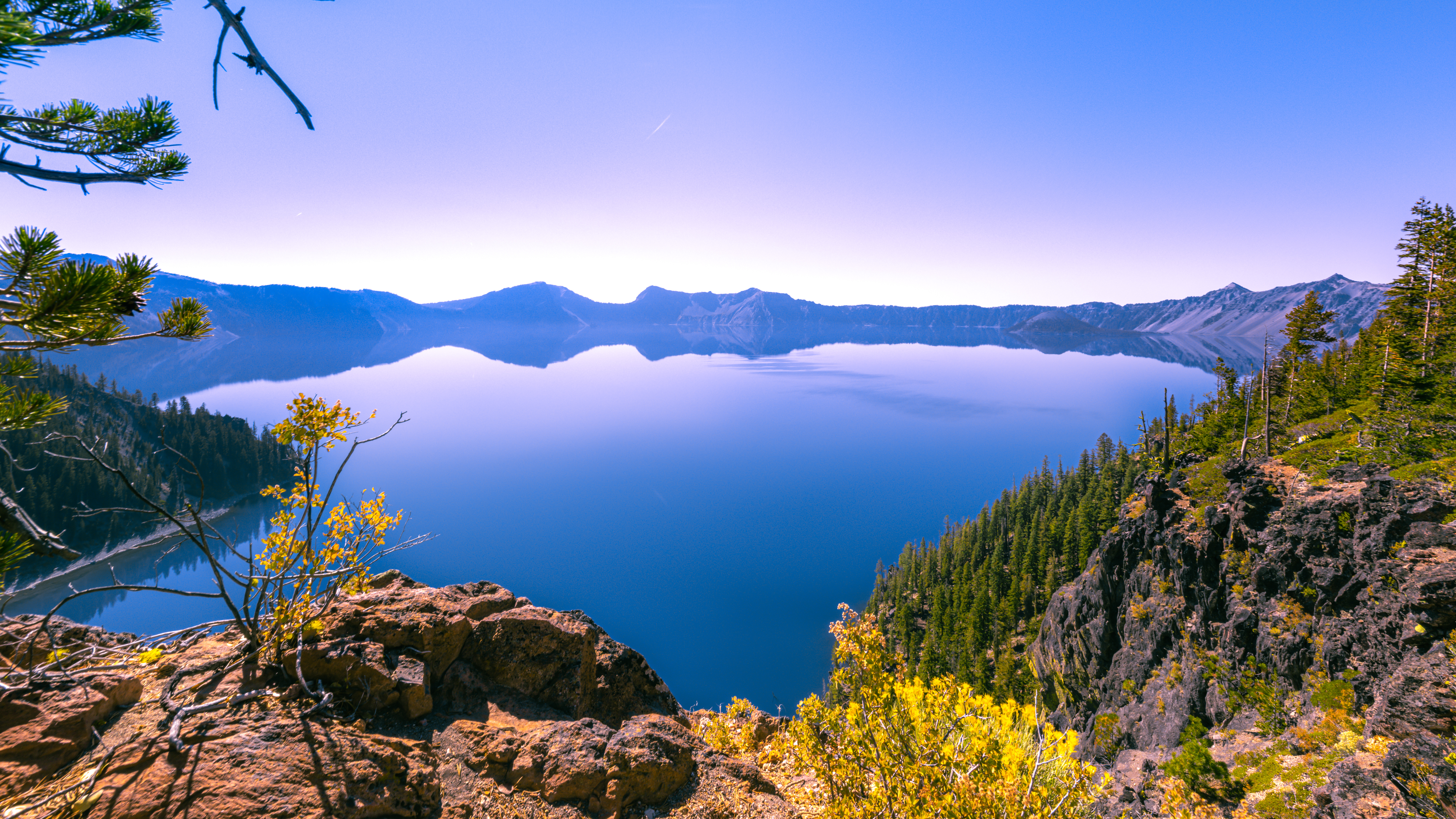 Crater Lake at Rugged Crest in Crater Lake National Park in Oregon Crater Lake National Park