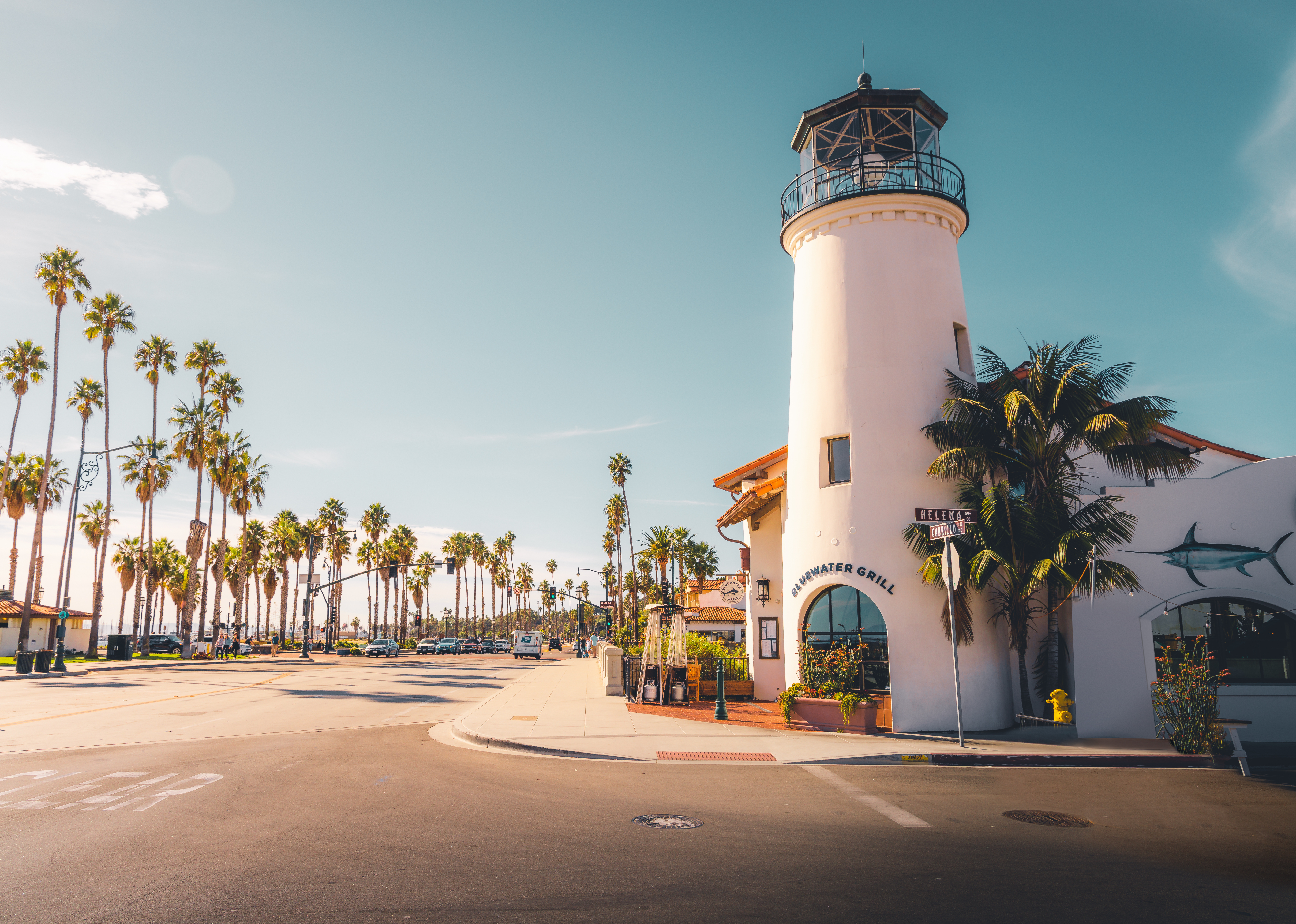 Santa Barbara Lighthouse Stearns Wharf, Santa Barbara