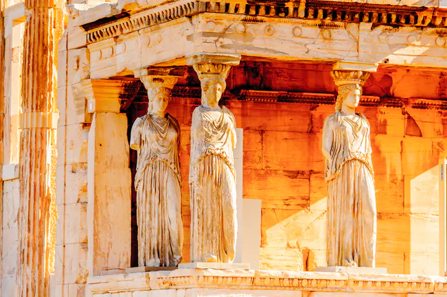 Towering temples Athens