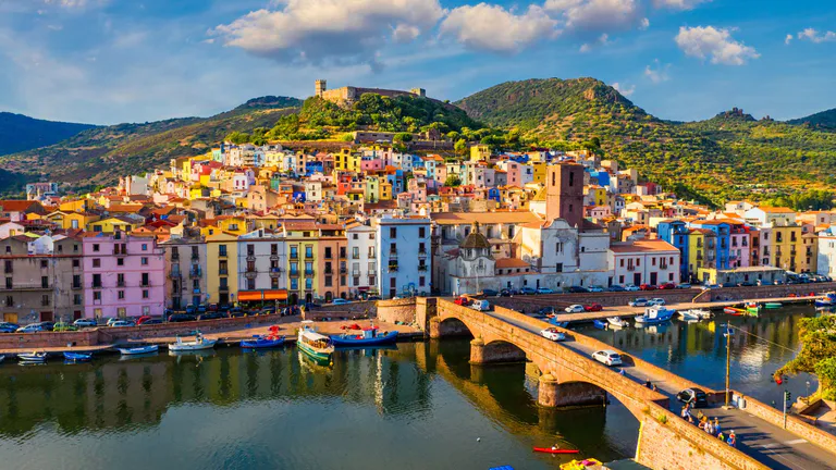 Picturesque village of Bosa, Sardinia