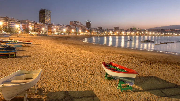 Las Canteras beach in Las Palmas, Gran Canaria.