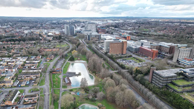 aerial view basingstoke uk