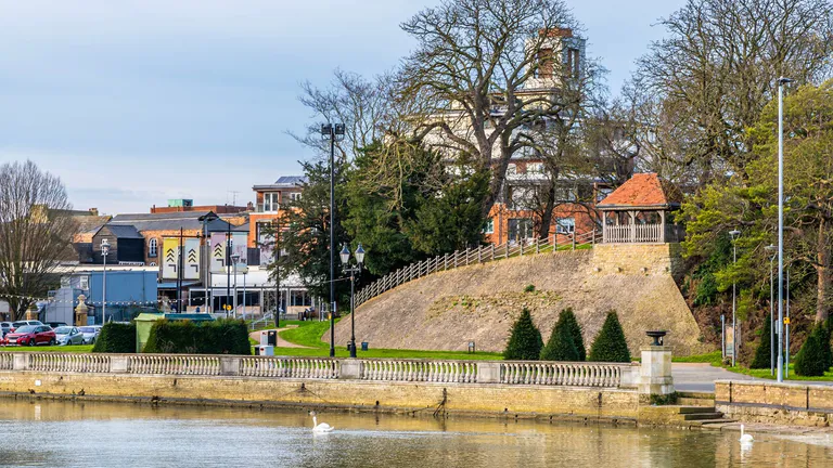 Bedford Motte and Bailey Castle park