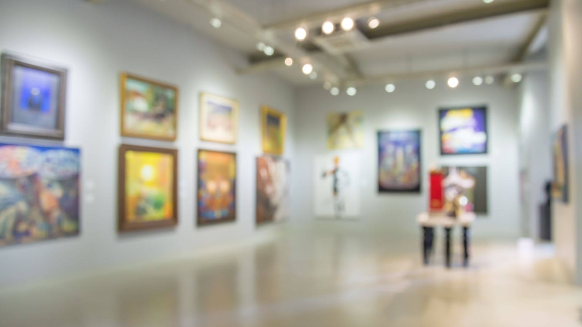 interior of contemporary art museum
