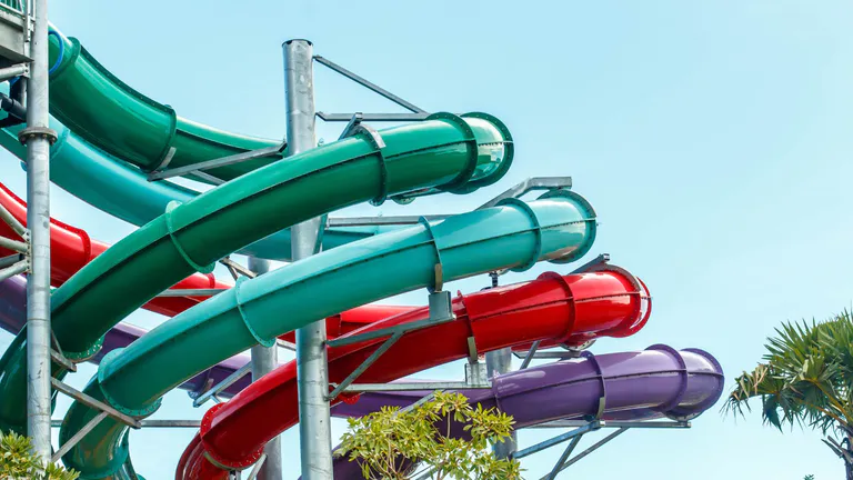 Waterpark slides