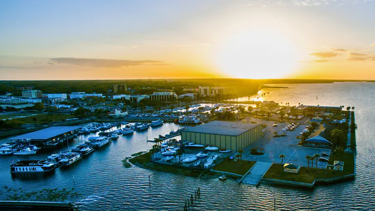 aerial view lake sanford