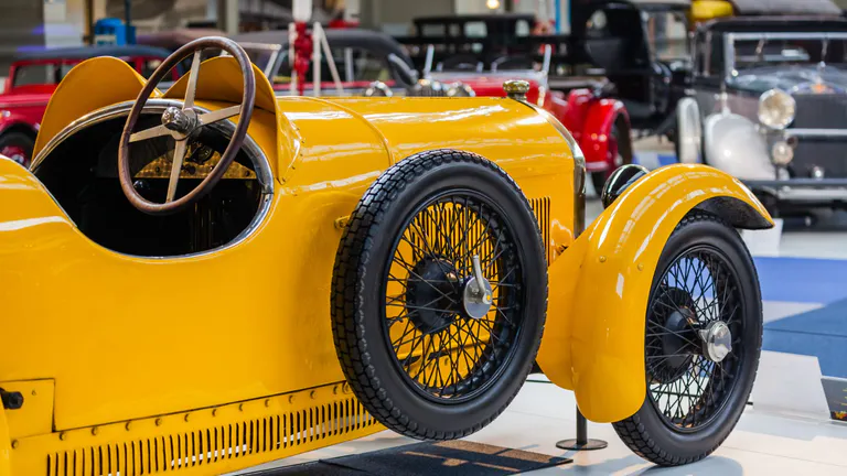 Vintage car in exhibition