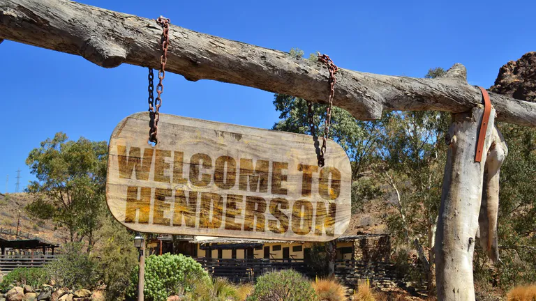 henderson welcome sign