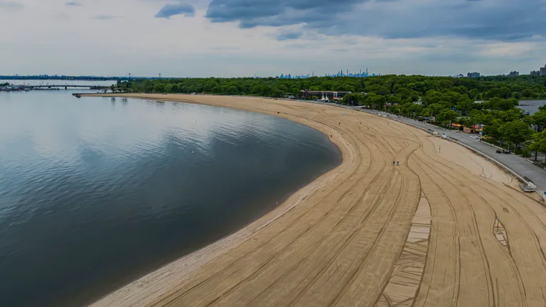 Orchard Beach in New York.