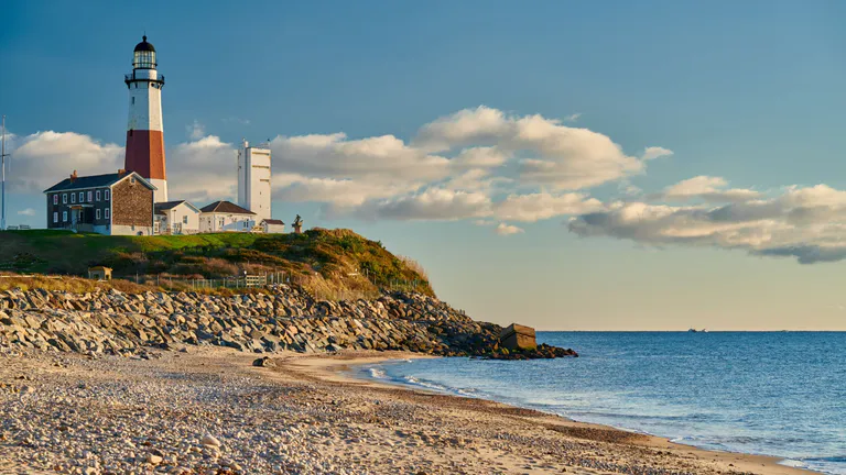 Montauk Lighthouse in East Hampton, New York.