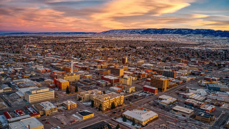 aerial view of casper