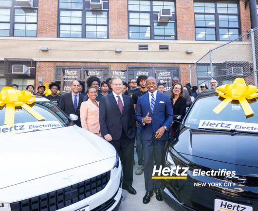 Hertz and Mayor Adams Launch "Hertz Electrifies New York City"