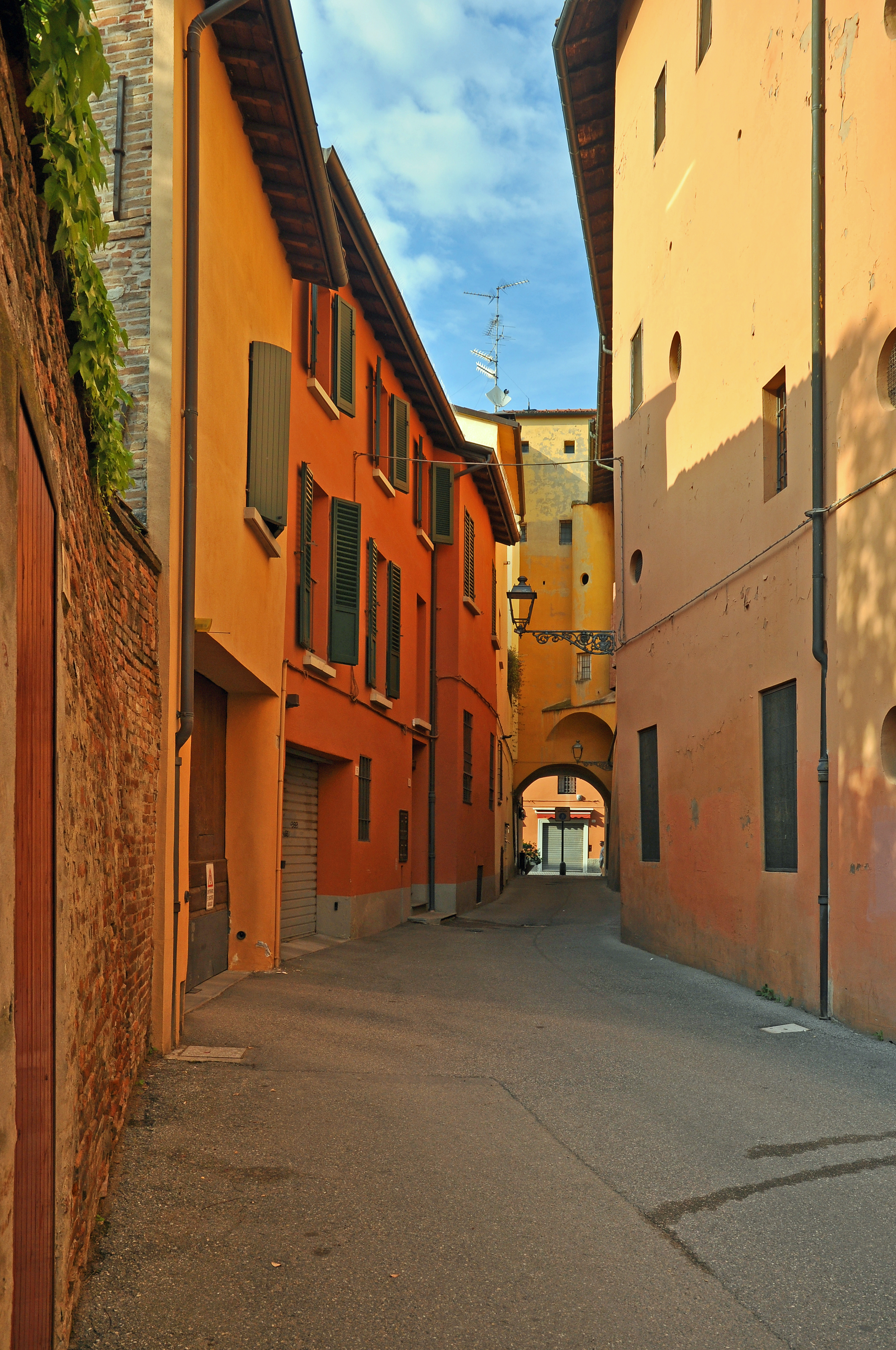 1213126738 Imola, Italy, Laderchi street. Typical street in the center of the old town.; Shutterstock ID 1213126738; purchase_order: ; job: 1287385; client: Hertz US; other: Marina
